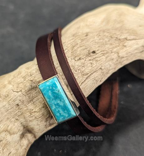 White Water Turquoise Cuff by Cliff Sprague
